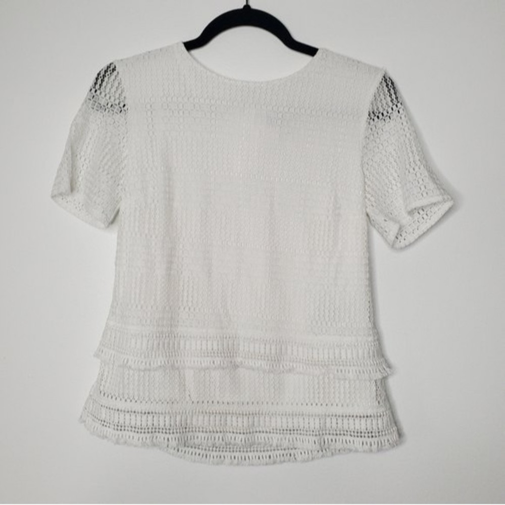 Banana Republic Lace Short Sleeve Top